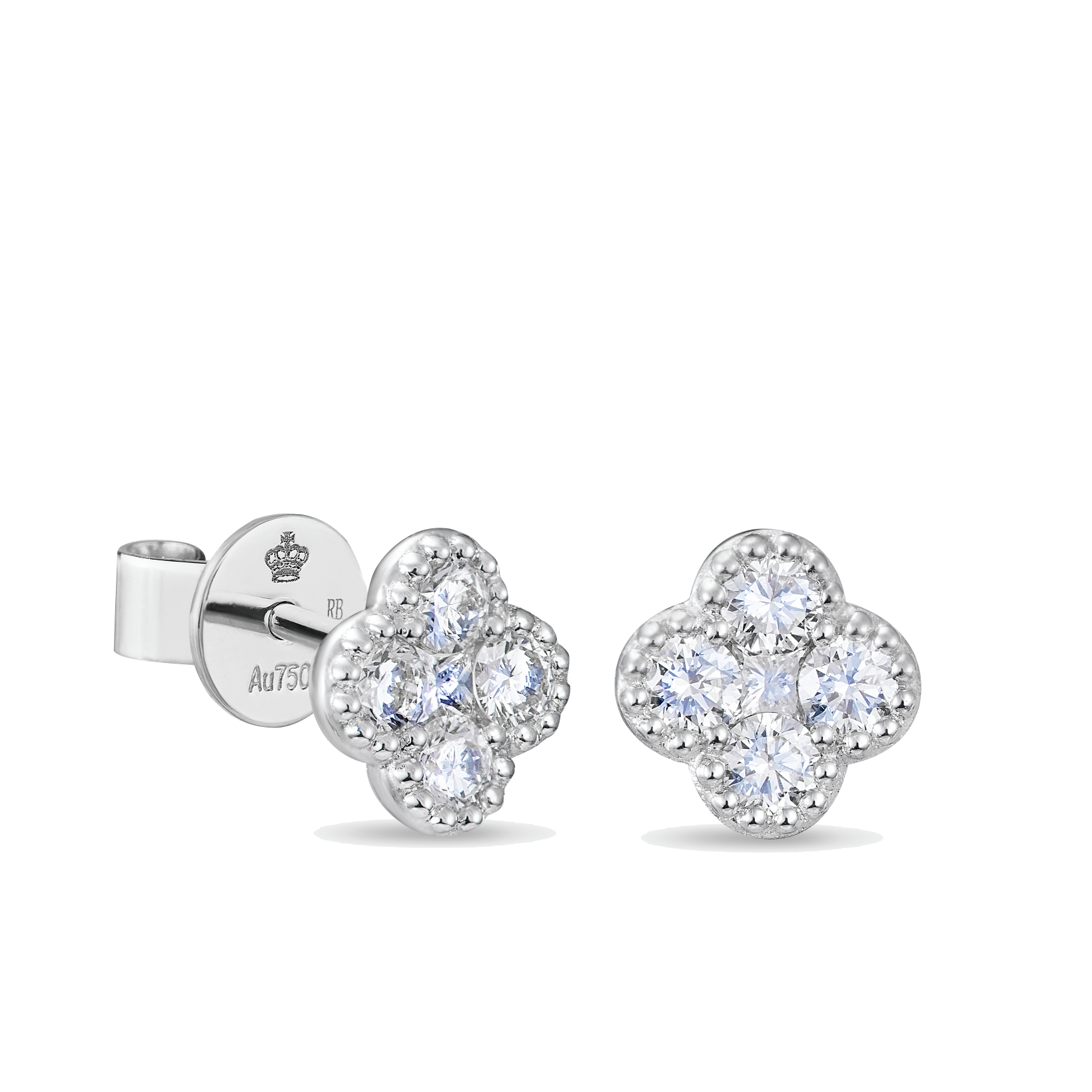 The Spotlight Collection 18K White Gold Diamond Earrings