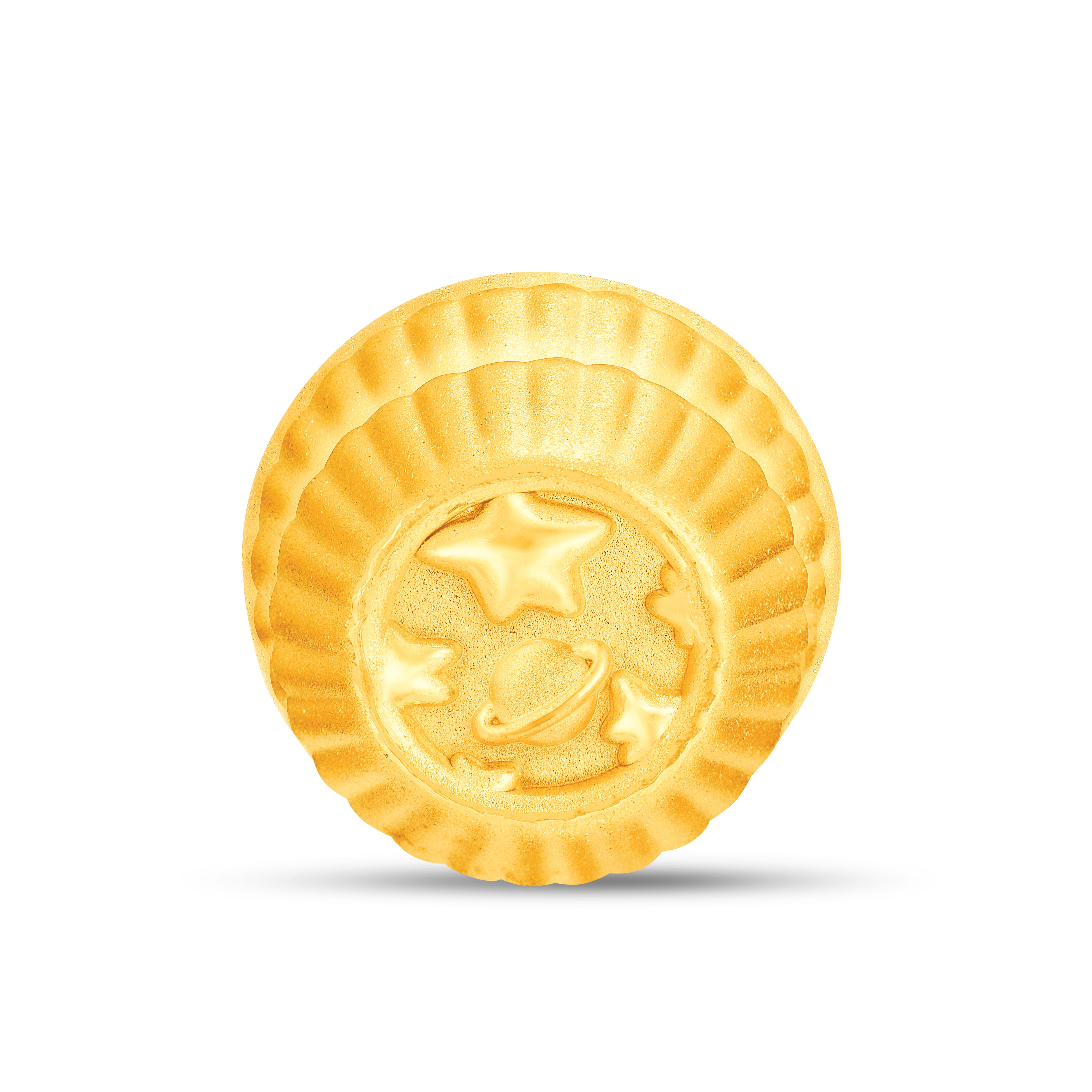 Don Mak Special Edition Fine Gold Charm - Le Petit Prince and Egg Tart