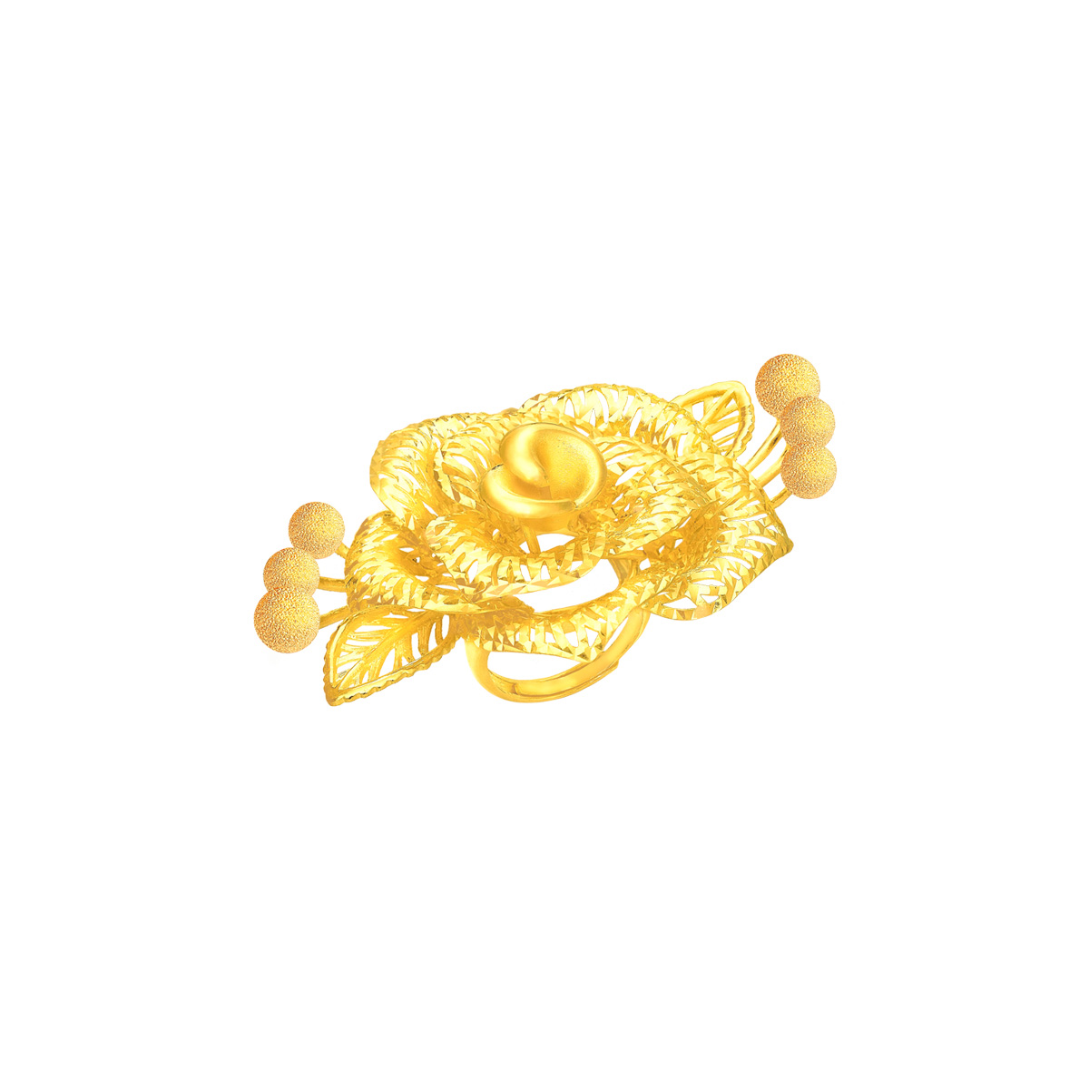 Fine Gold Ring with Rose