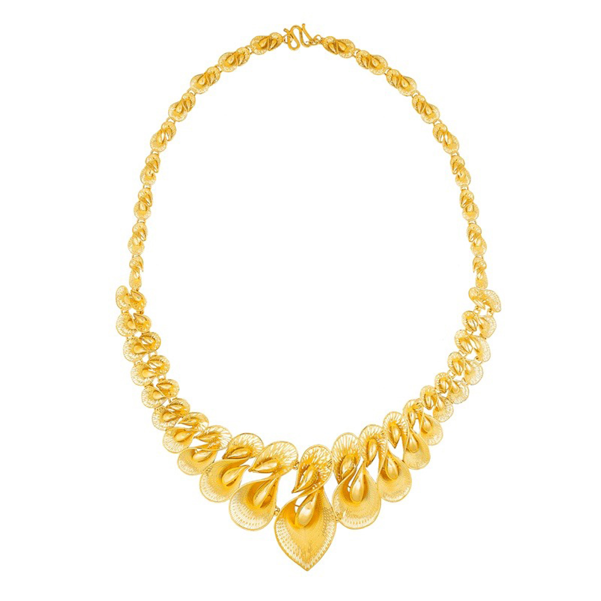 Fine Gold Necklace with Calla Lily